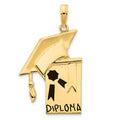 14k Epoxy Graduation Cap and Diploma Pendant