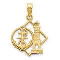 14ky Lighthouse and Anchor Charm