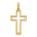 14k Polished Cross Pendant