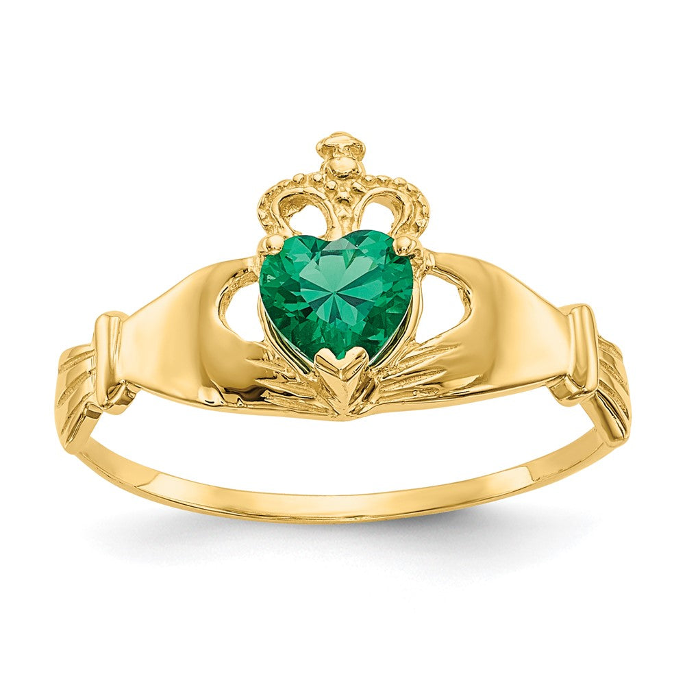 14k Polished Claddagh Ring Mounting