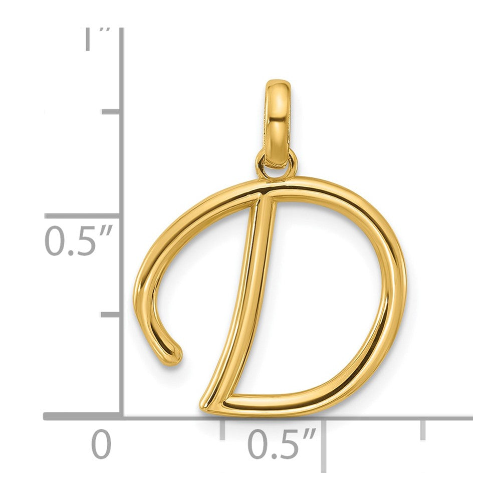 14ky Fancy Letter D
