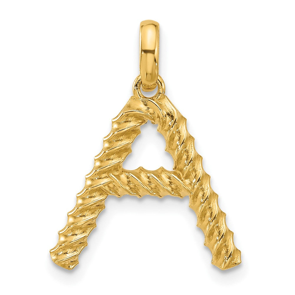 14ky Fancy Twist Letter A