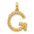 14ky Fancy Twist Letter G