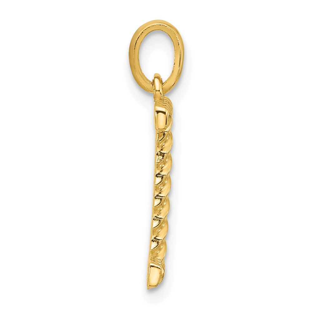 14ky Fancy Twist Letter I