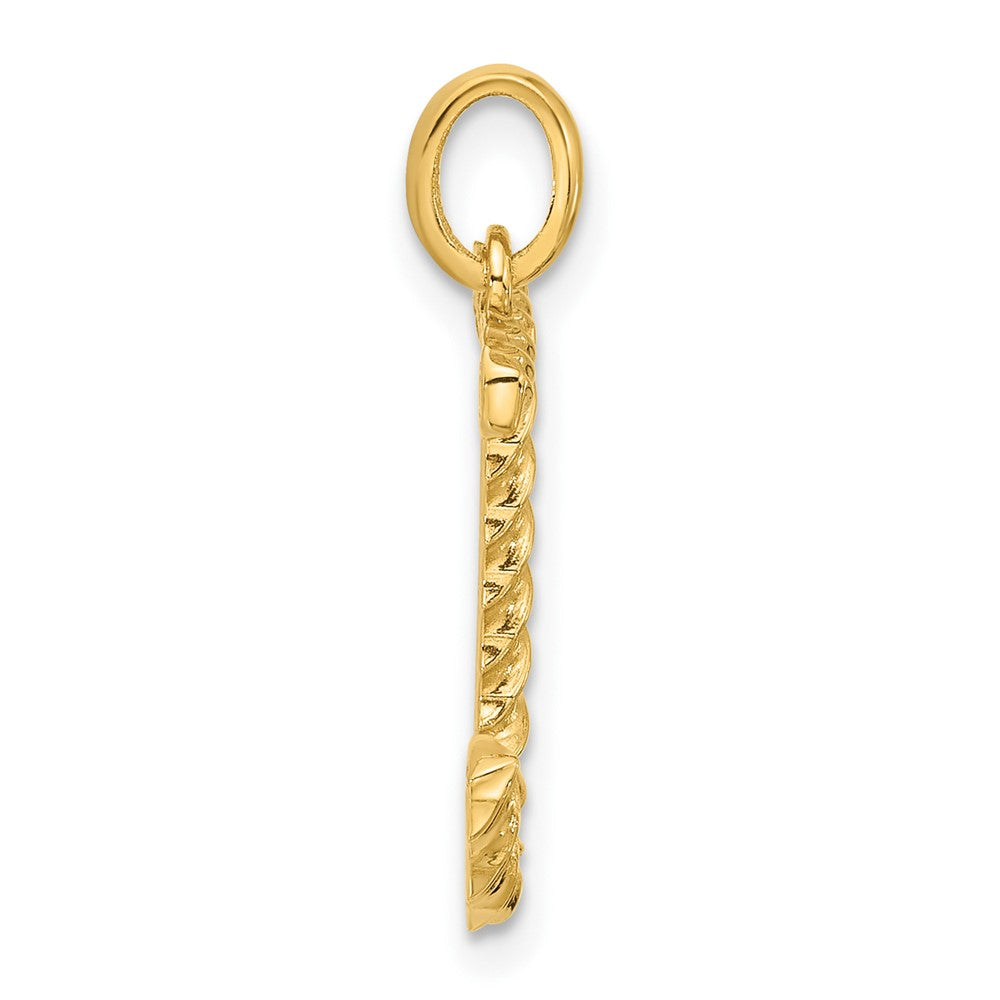 14ky Fancy Twist Letter J