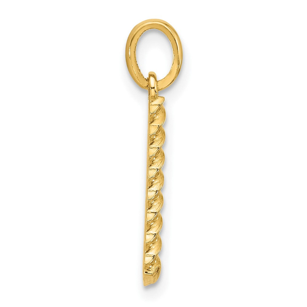 14ky Fancy Twist Letter L