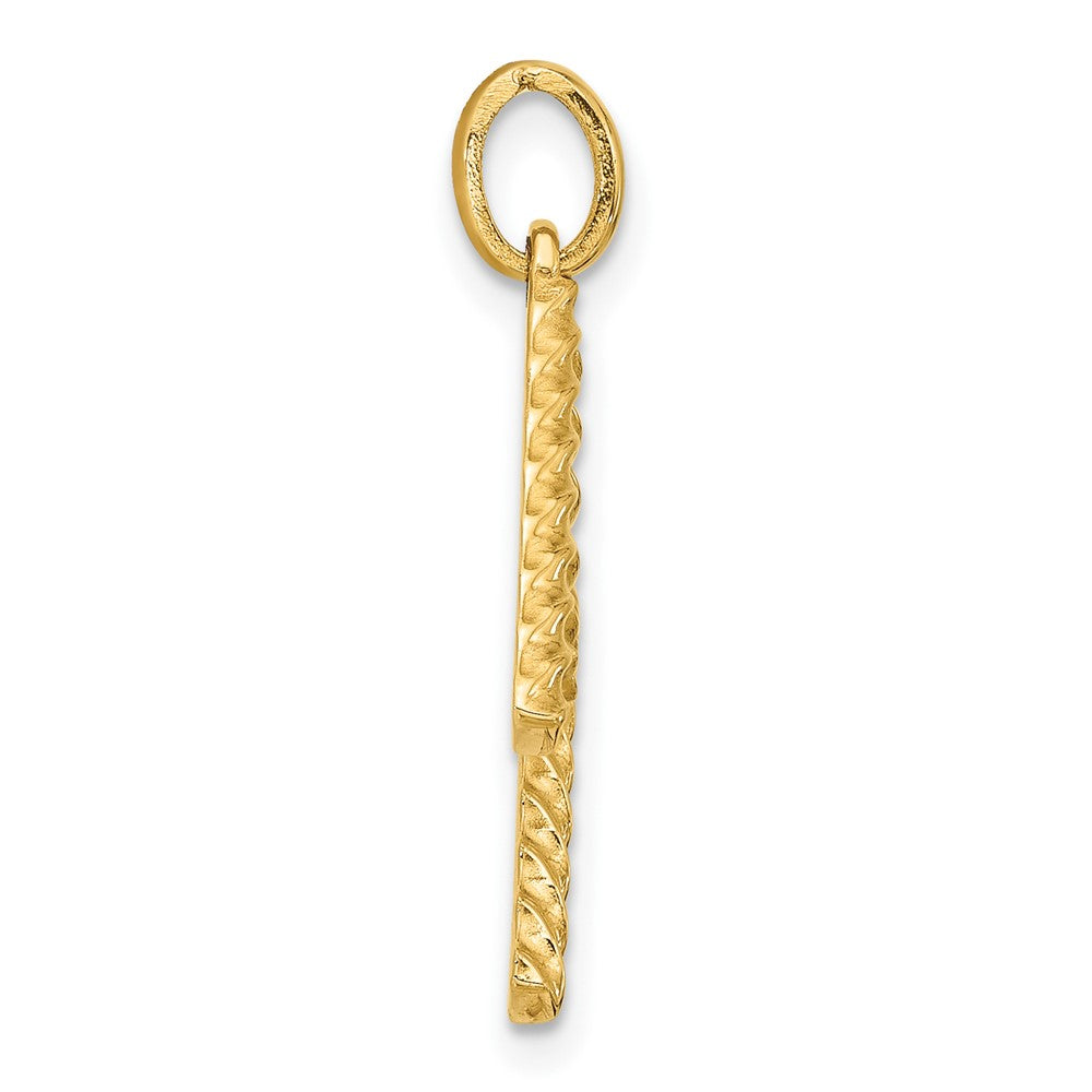 14ky Fancy Twist Letter M