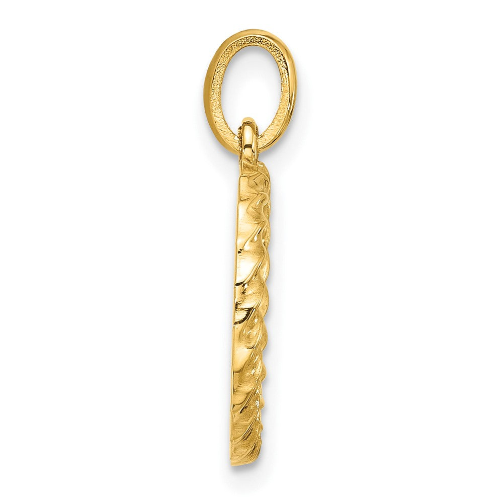 14ky Fancy Twist Letter O