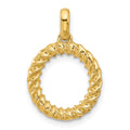 14ky Fancy Twist Letter O
