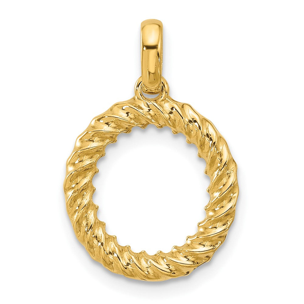 14ky Fancy Twist Letter O