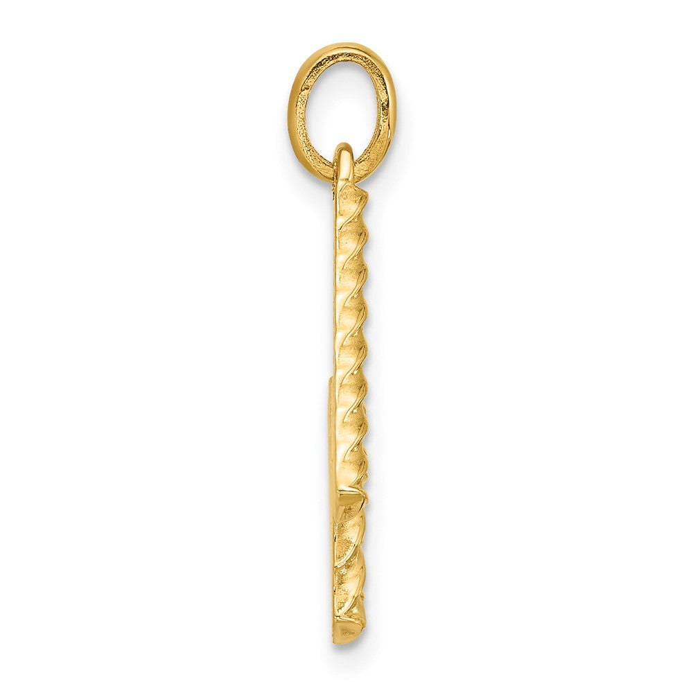 14ky Fancy Twist Letter W