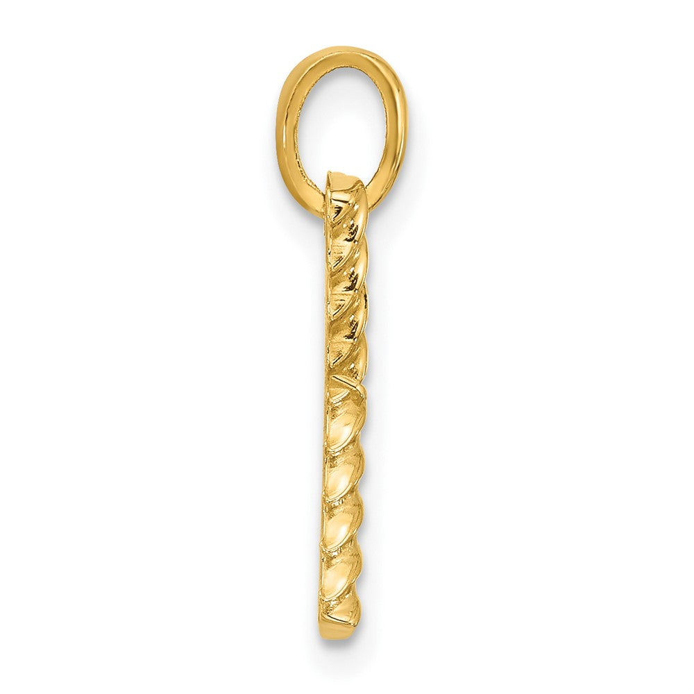 14ky Fancy Twist Letter Y