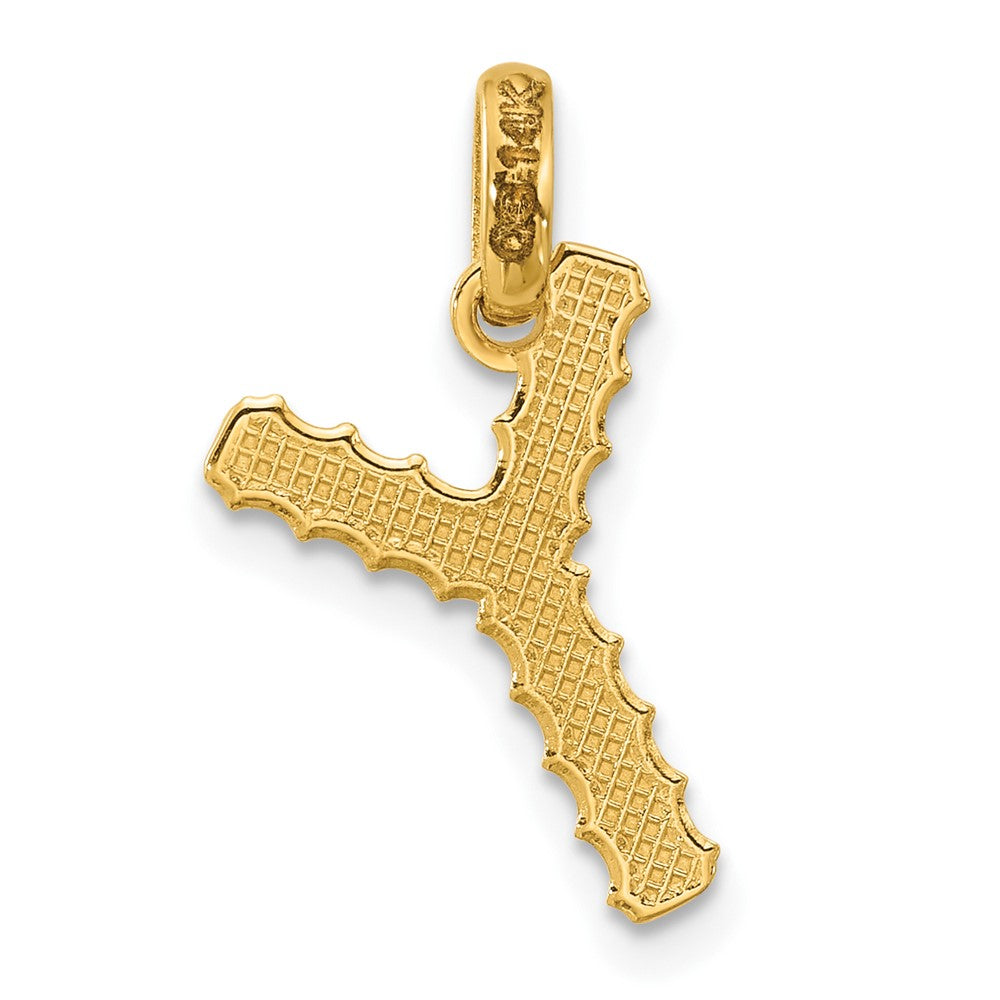 14ky Fancy Twist Letter Y