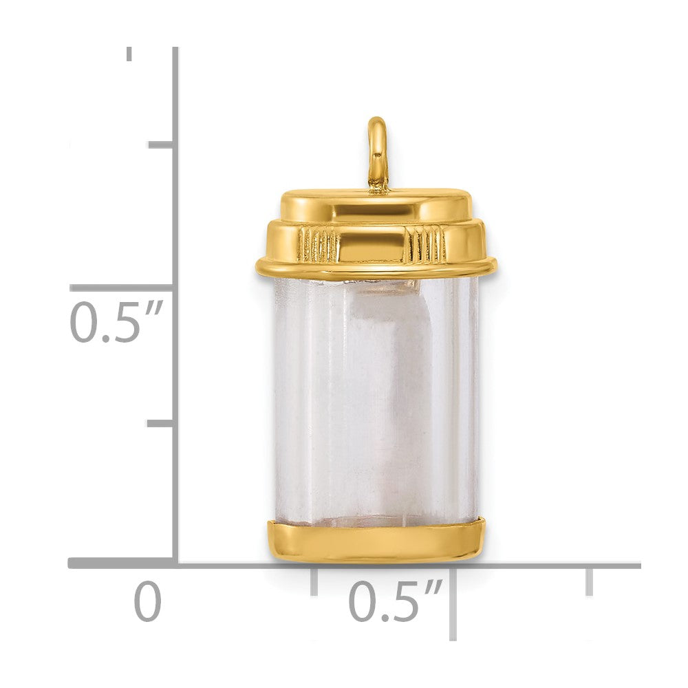 14ky Fancy Pill Bottle
