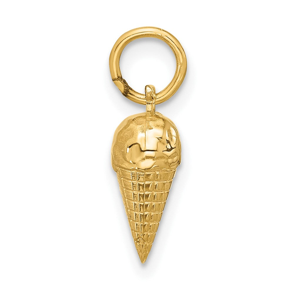 14k Fancy Ice Cream Cone