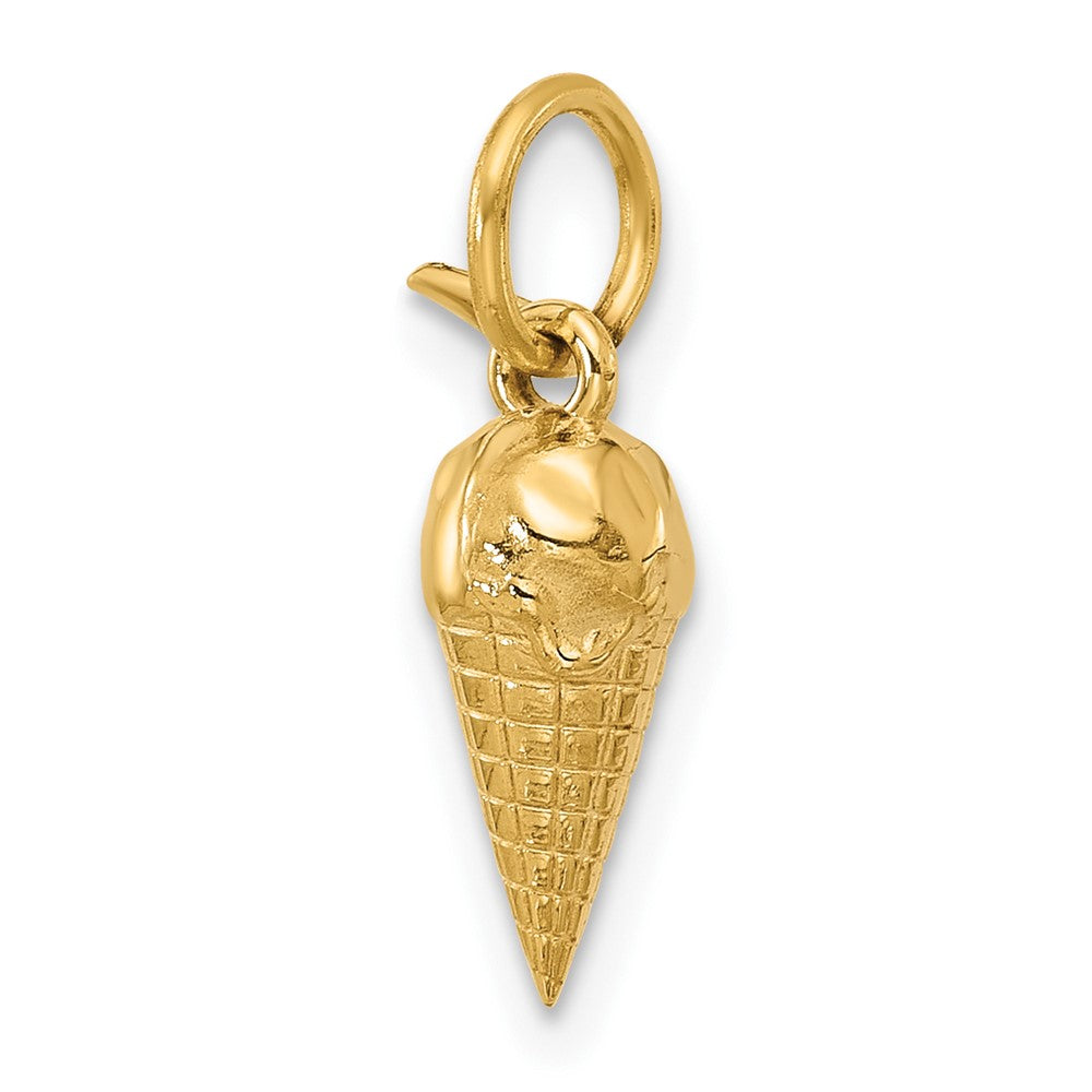 14k Fancy Ice Cream Cone
