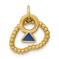 14ky Fancy Mini Pearl Necklace And Mini Diamond Ring Charm