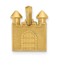 14ky 2D Castle Pendant