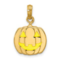 14ky Jack O'Lantern Pendant
