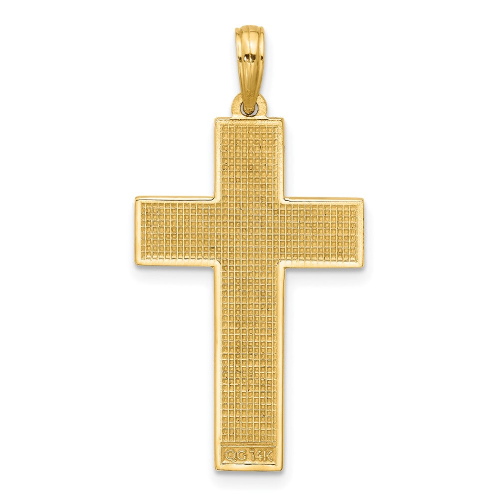 14K Polished Cross Pendant
