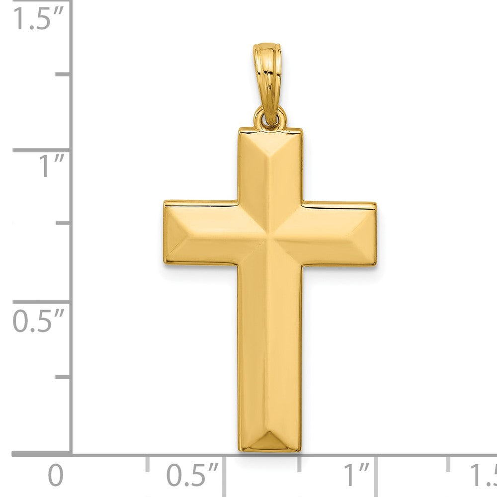 14K Polished Cross Pendant