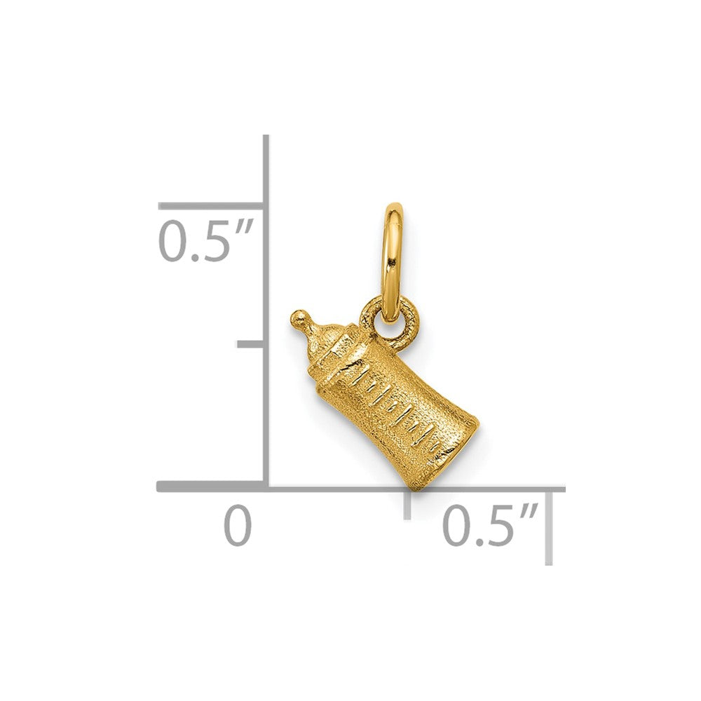 14K Polished Baby Bottle Pendant