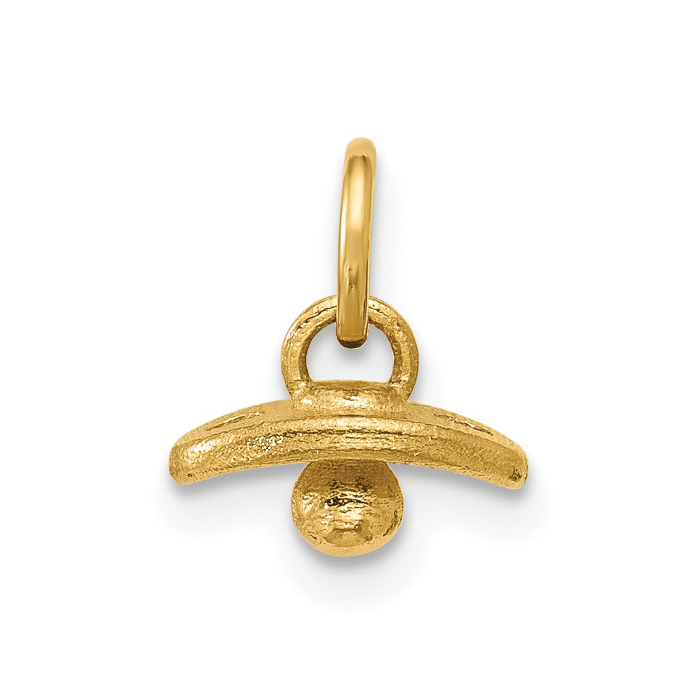 14K Polished Baby Binky Pendant