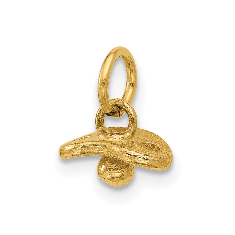 14K Polished Baby Binky Pendant