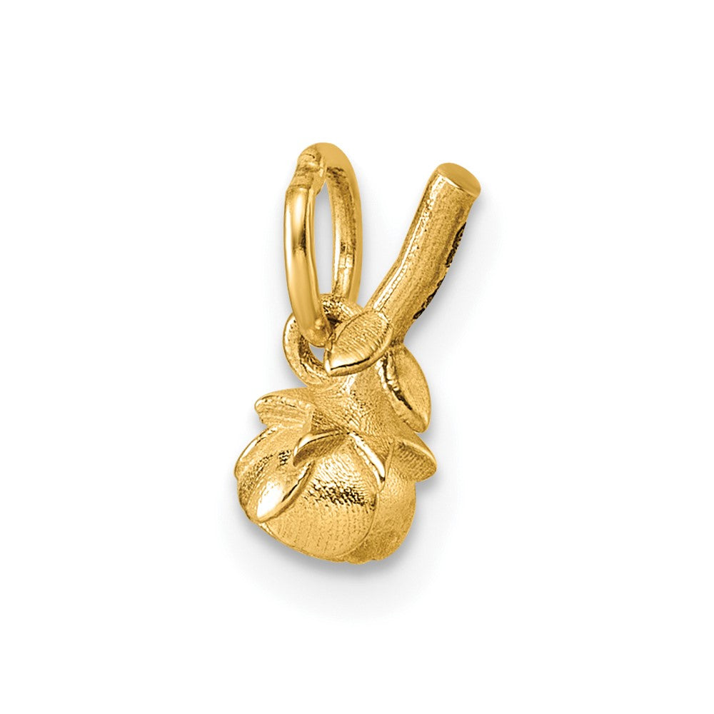 14K Polished Rose Flower Pendant