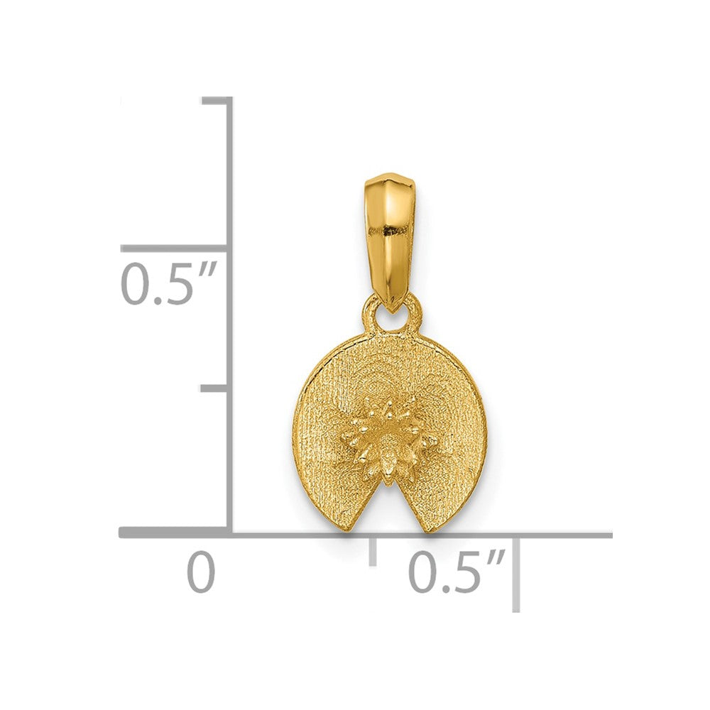 14K Polished Lily Pad Pendant