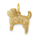 14K Polished Furry Lab Pendant