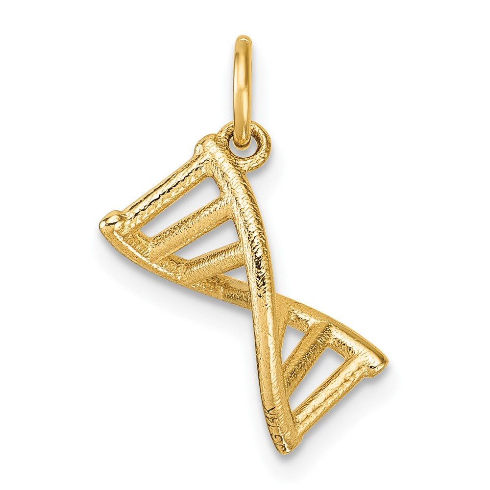 14K Polished DNA Pendant