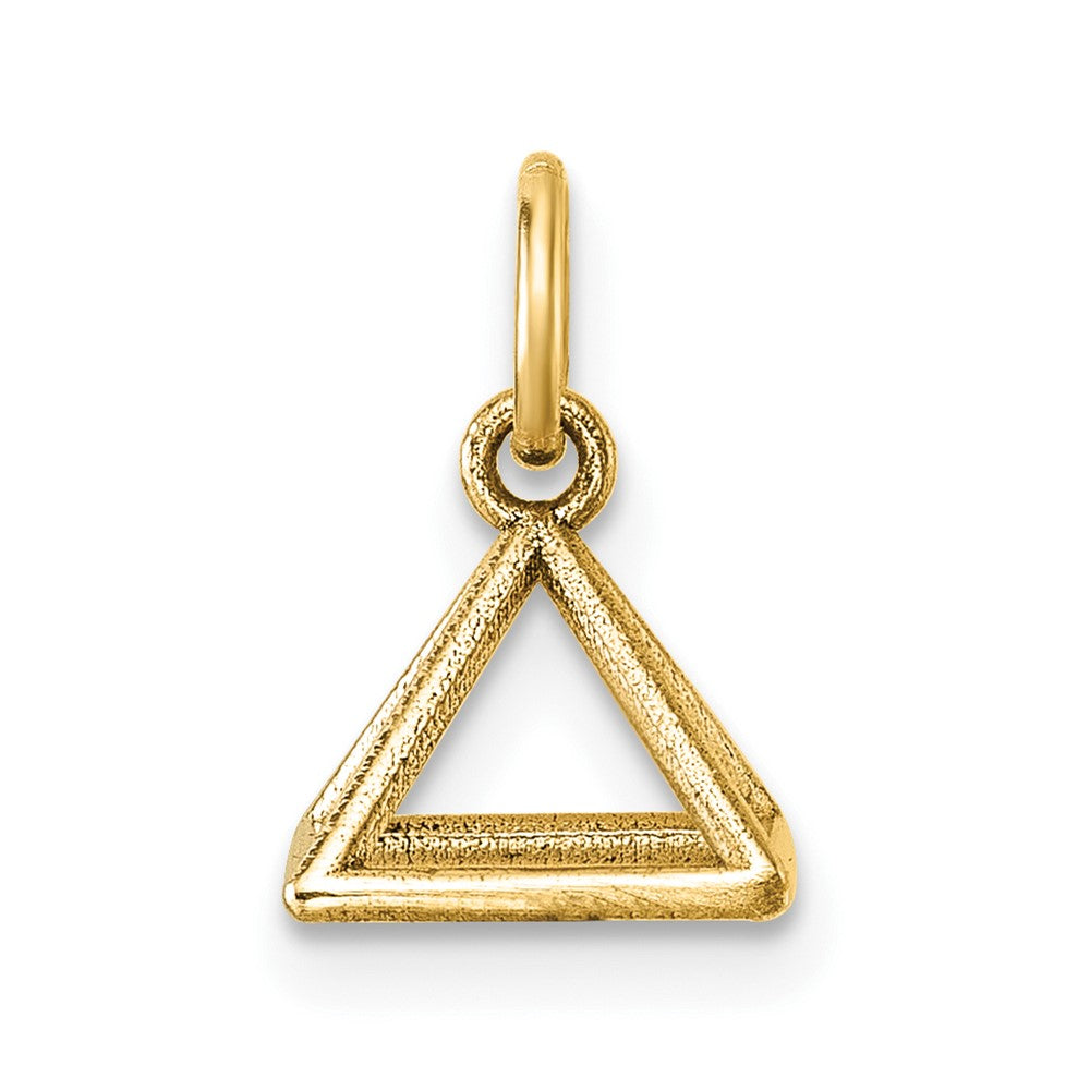 14K Polished Rectangular Pyramid Shape Pendant