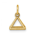 14K Polished Rectangular Pyramid Shape Pendant
