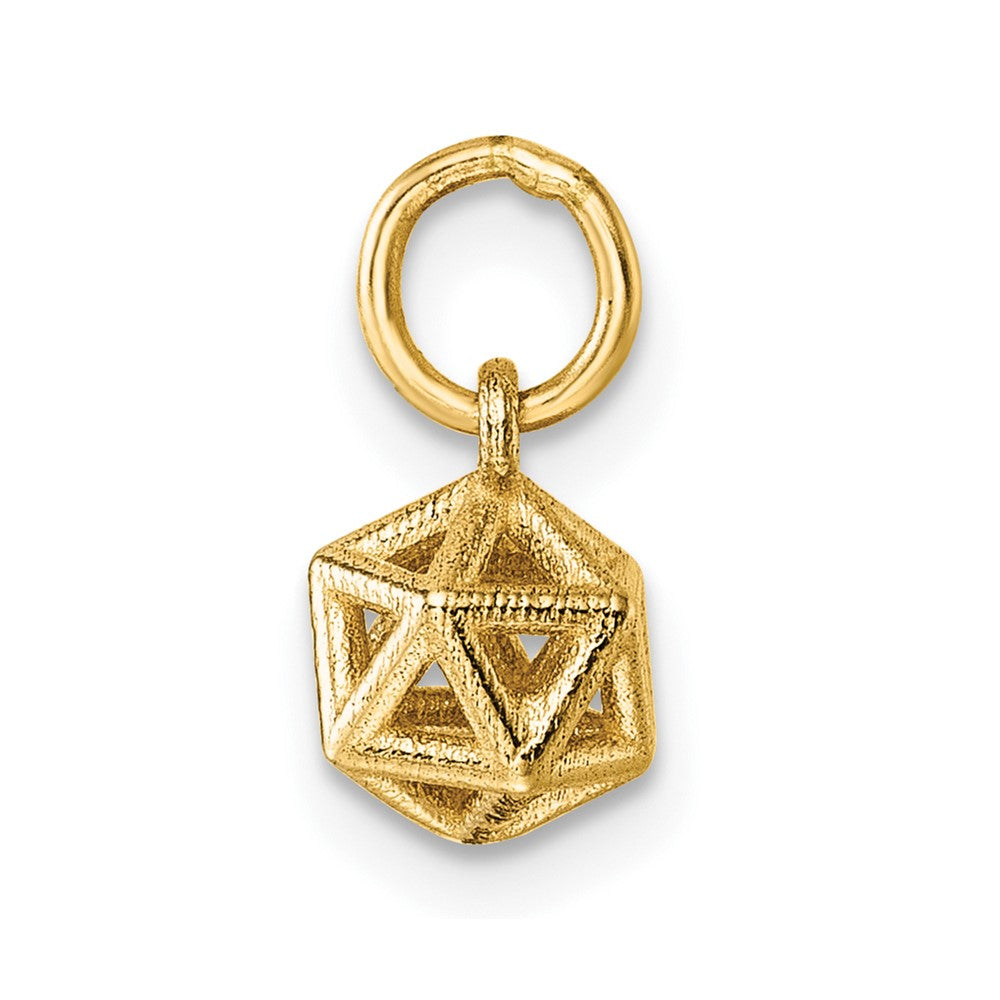 14K Polished Podium Pendant