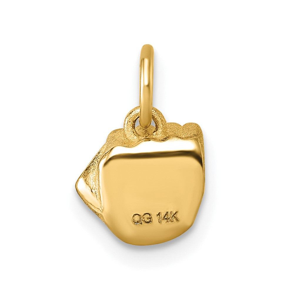 14K Polished Fist Hand Pendant
