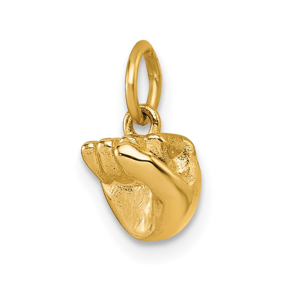 14K American Sign Language Alphabet Fingerspelling Sign S Pendant