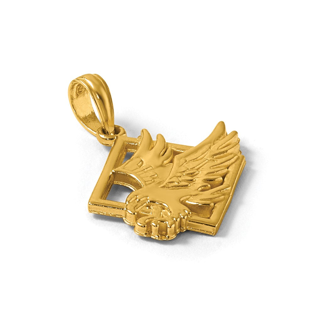 14K Polished Eagle Pendant