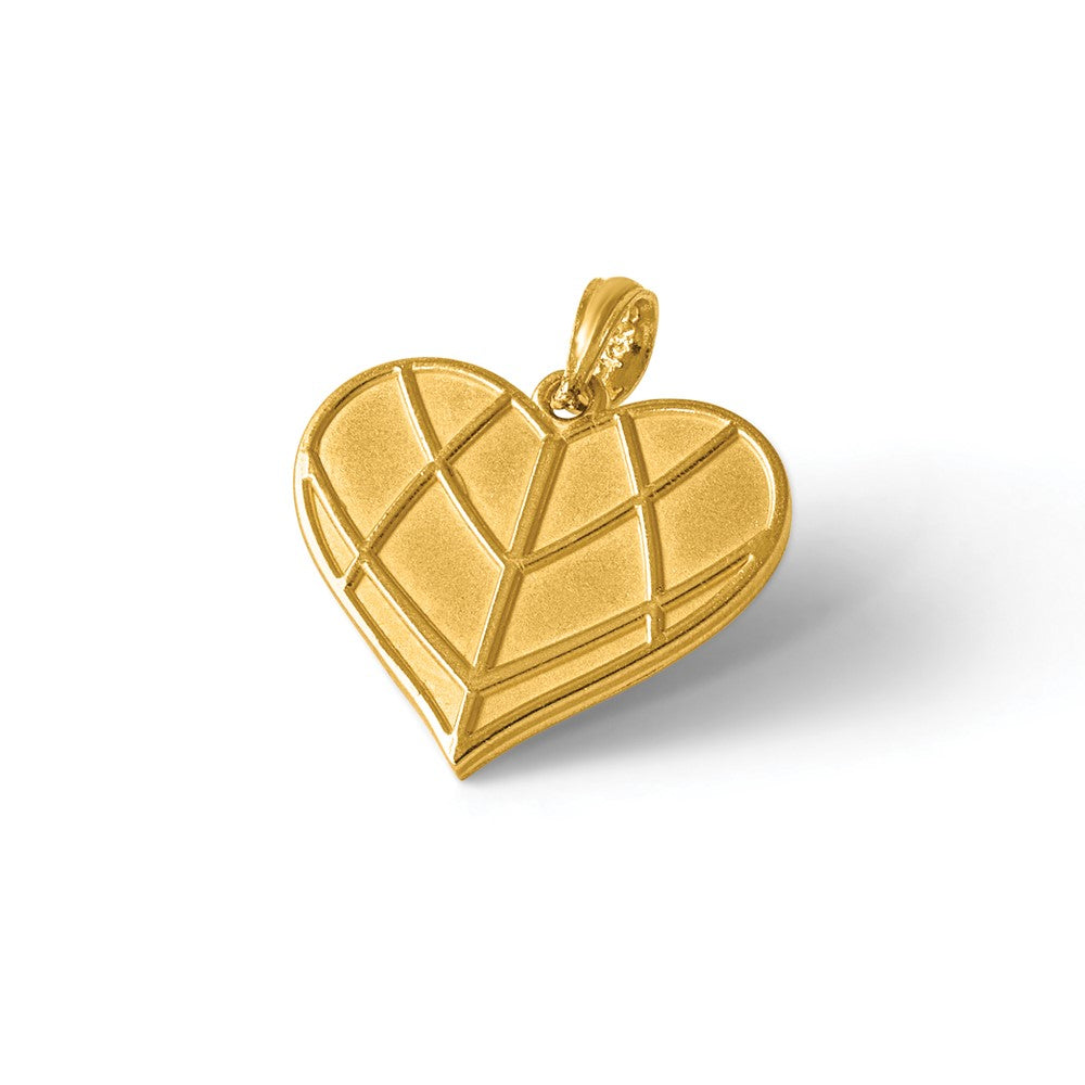 14K Polished Heart Pendant