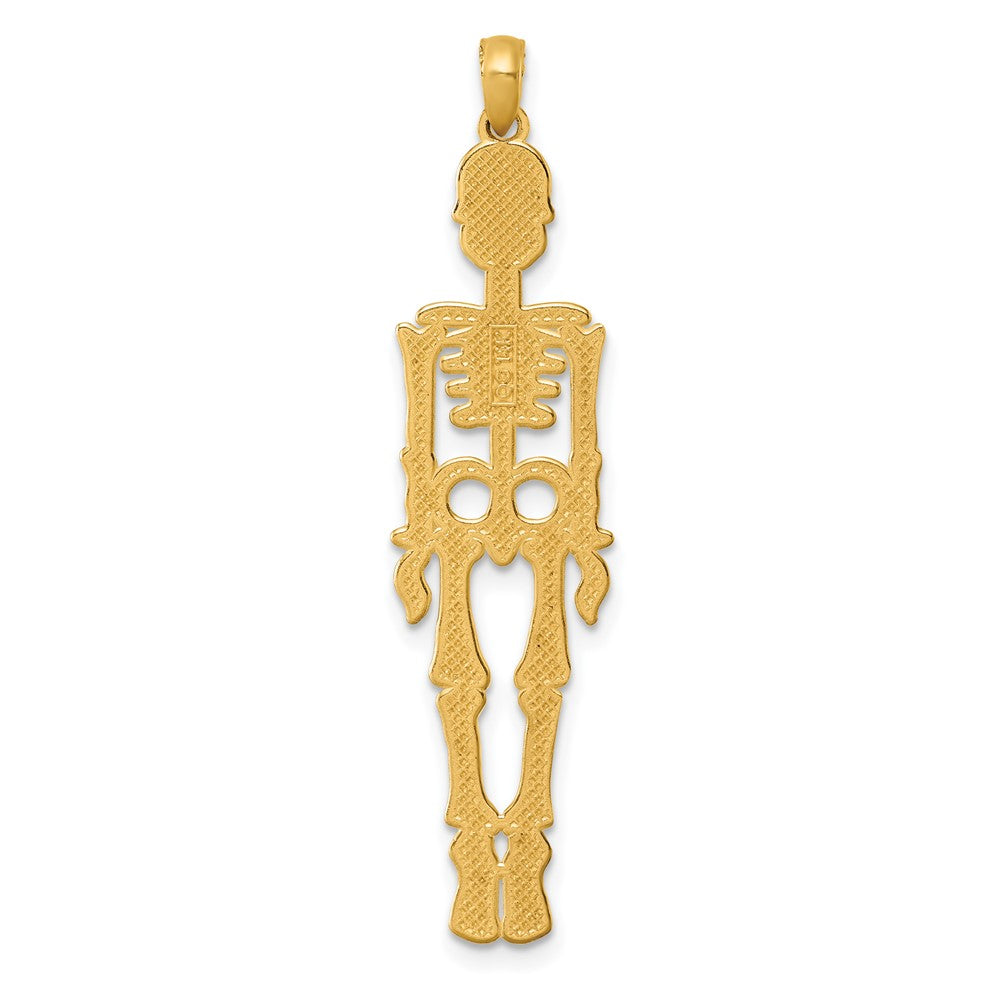14K Polished Skeleton Pendant