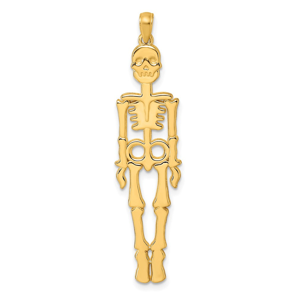 14K Polished Skeleton Pendant