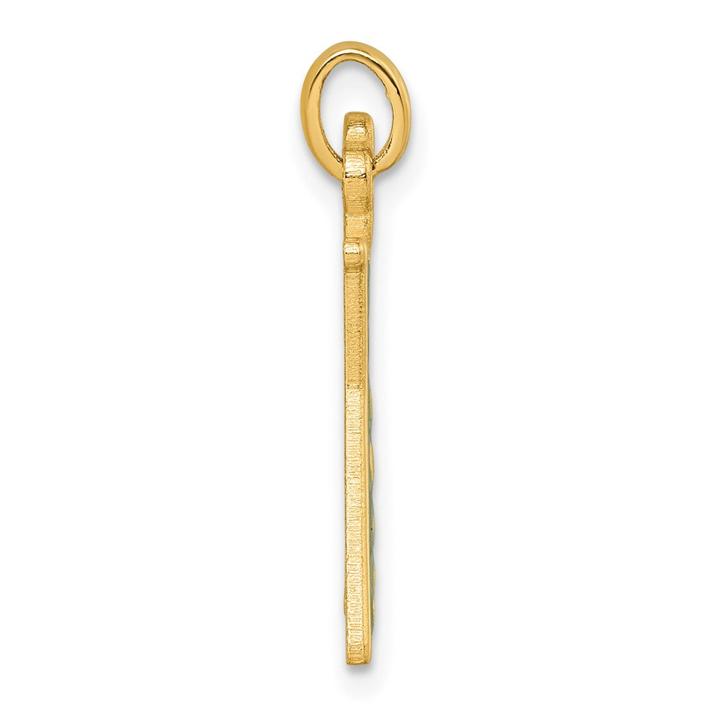 14K Polished Erlenmeyer Flask Pendant
