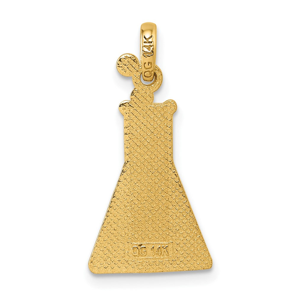 14K Polished Erlenmeyer Flask Pendant
