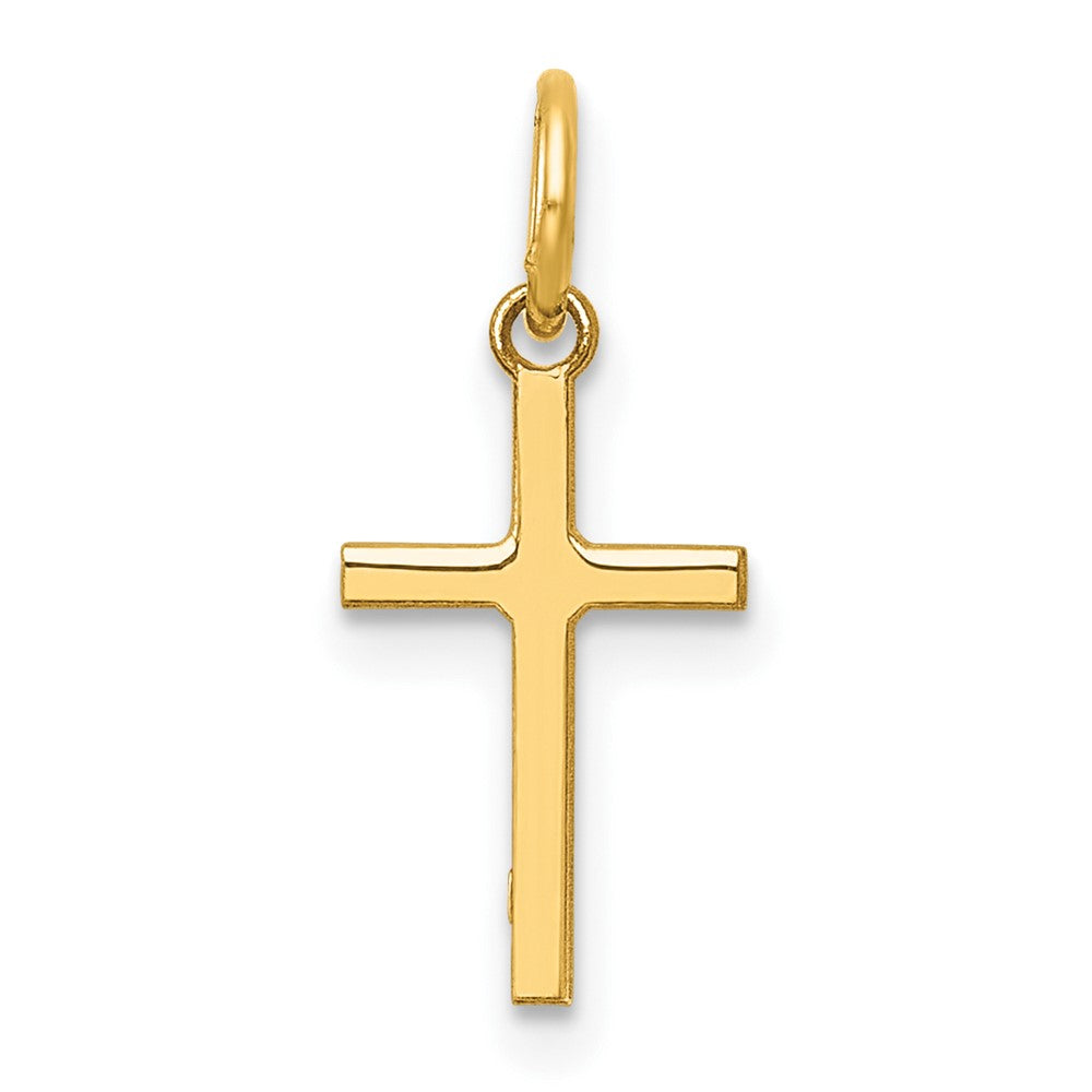 14k Polished Cross Charm