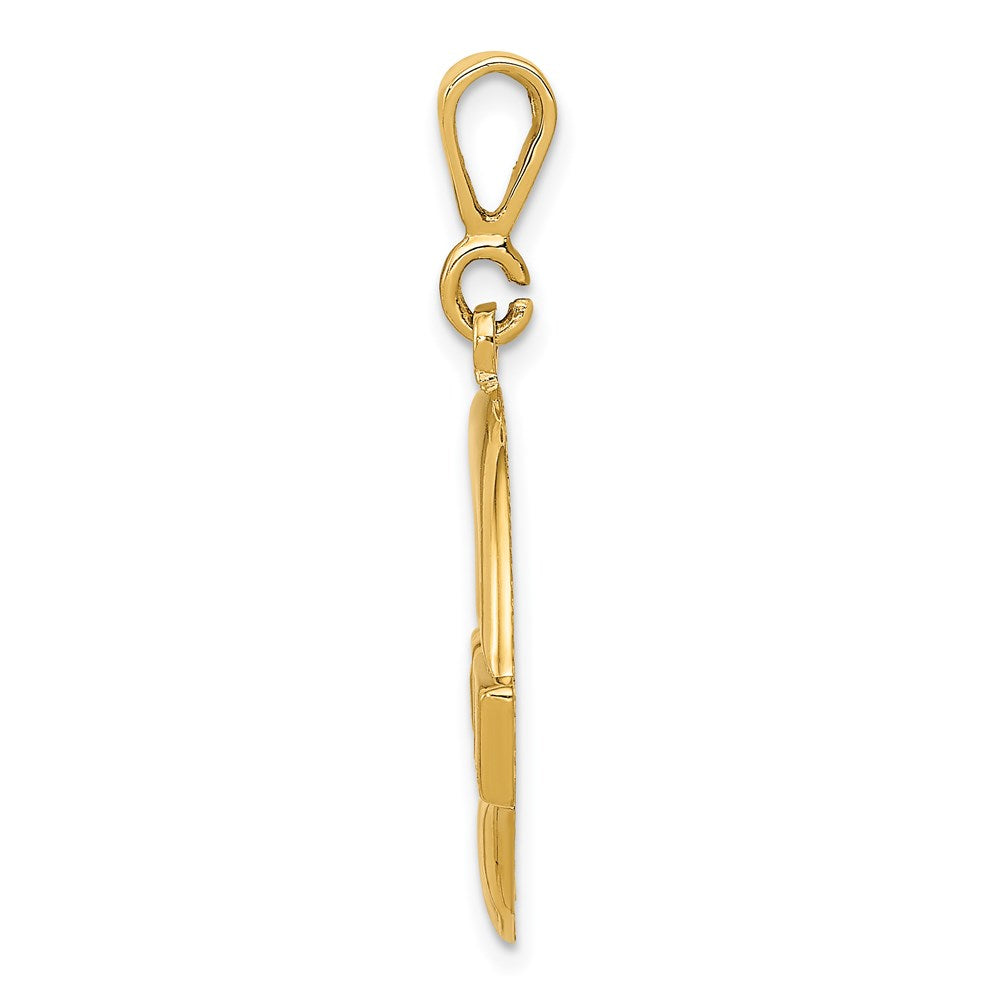 14k Claddagh Pendant