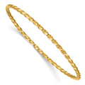 14k 2.50mm Twisted Slip-on Bangle