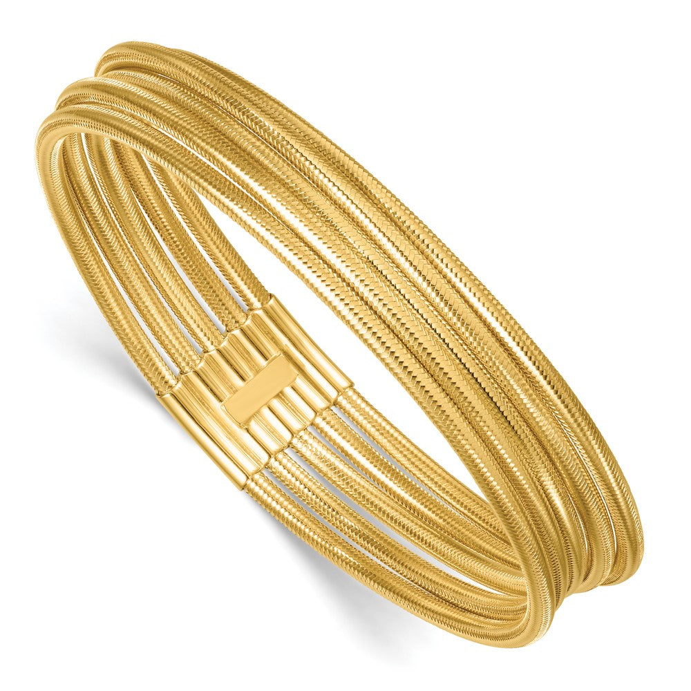 14k 5 Strand Mesh Stretch Bracelet