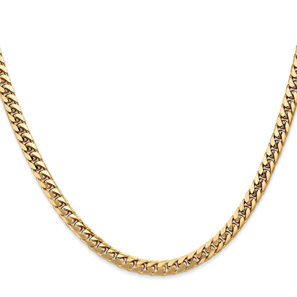 14k 4.3mm Solid Miami Cuban Chain