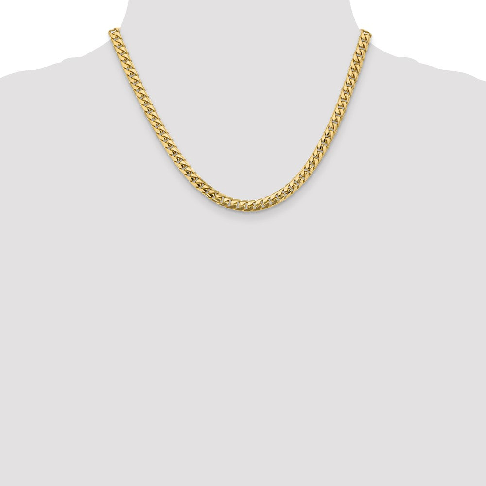 14k 5.5mm Solid Miami Cuban Chain