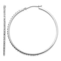 14k WG Diamond Fascination Dia. Dust/Accent Hoop Earrings